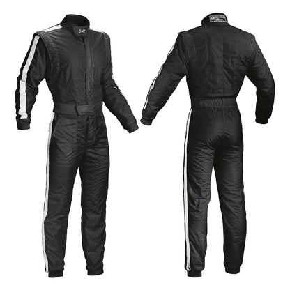 OMP Black One Vintage Kart Racing Suit F1 1960s Style - GPX Wear