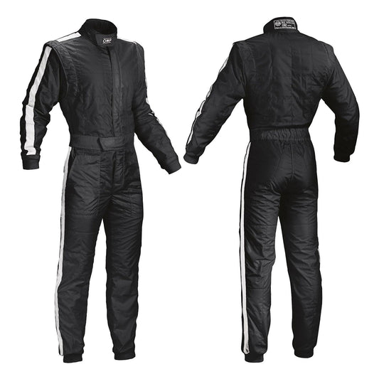 OMP Black One Vintage Kart Racing Suit F1 1960s Style - GPX Wear