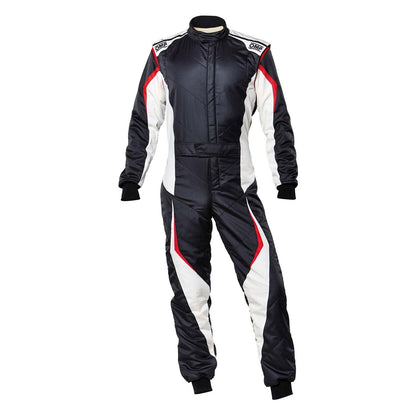OMP Black White Red Tecnica Evo Racing Suit - GPX Wear