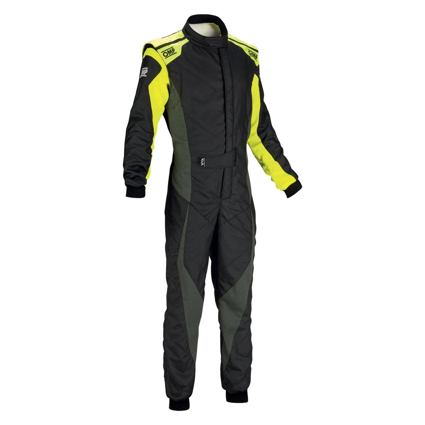 OMP Black Yellow Tecnica Evo Racing Suit - GPX Wear