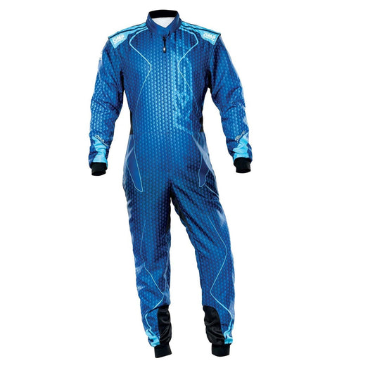 OMP KS-3 ART Go Kart Racing Suit - Blue - GPX Wear