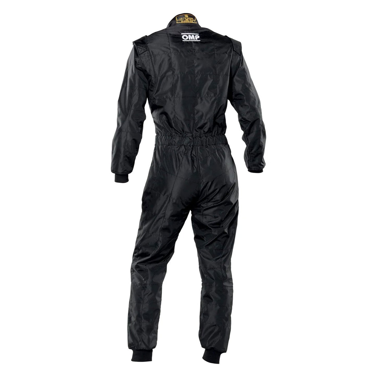 Back View of OMP KS-4 Karting Suit - Black - GPX Wear
