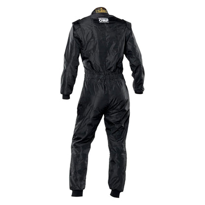 Back View of OMP KS-4 Karting Suit - Black - GPX Wear
