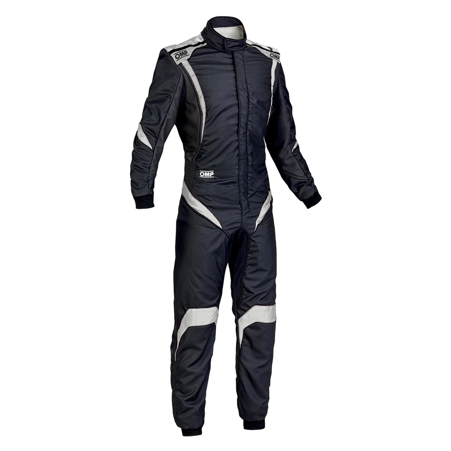 OMP ONE-S1 Black White Go Kart Racing Suit - GPX Wear