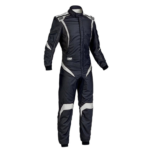 OMP ONE-S1 Black White Go Kart Racing Suit - GPX Wear
