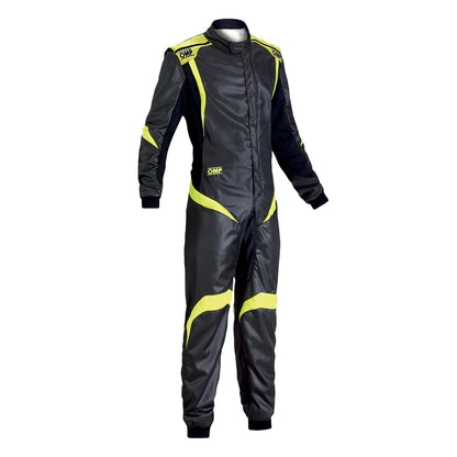 OMP ONE-S1 Black Yellow Go Kart Racing Suit - GPX Wear