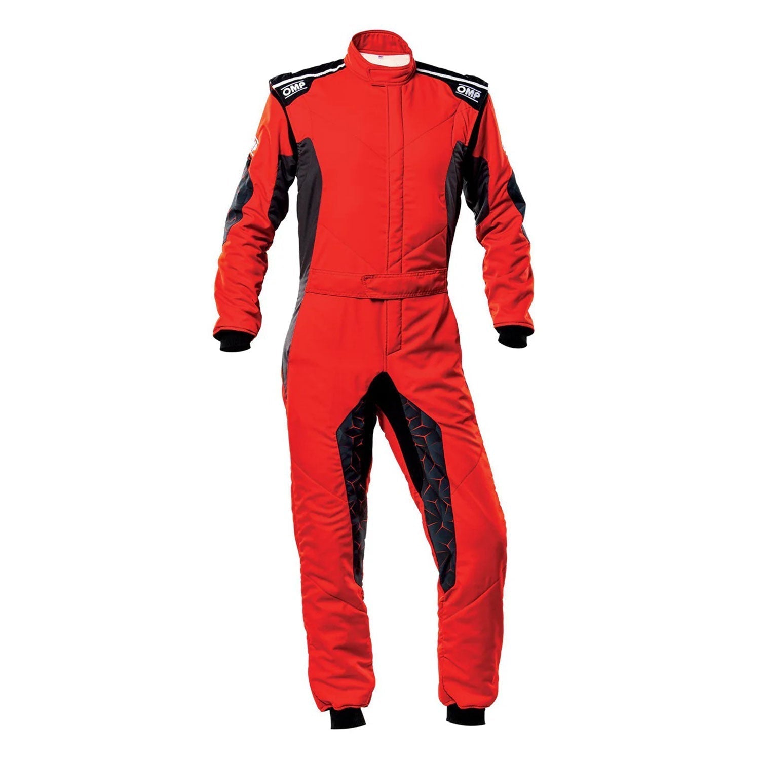 OMP TECNICA HYBRID Racing Suit - Red and Black - GPX Wear 