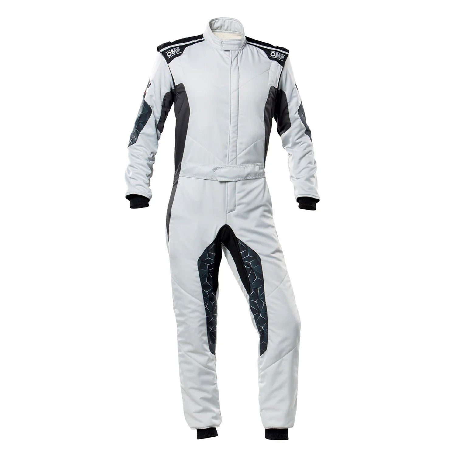 OMP TECNICA HYBRID Racing Suit - White and Black - GPX Wear