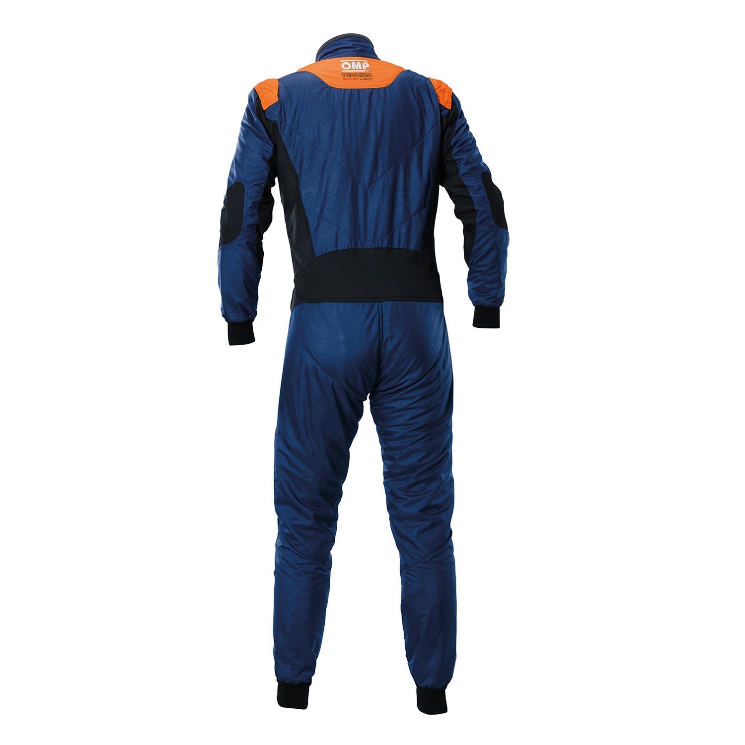 Back View of OMP Tecnica Go-Kart Racing Suit - Blue - GPX Wear