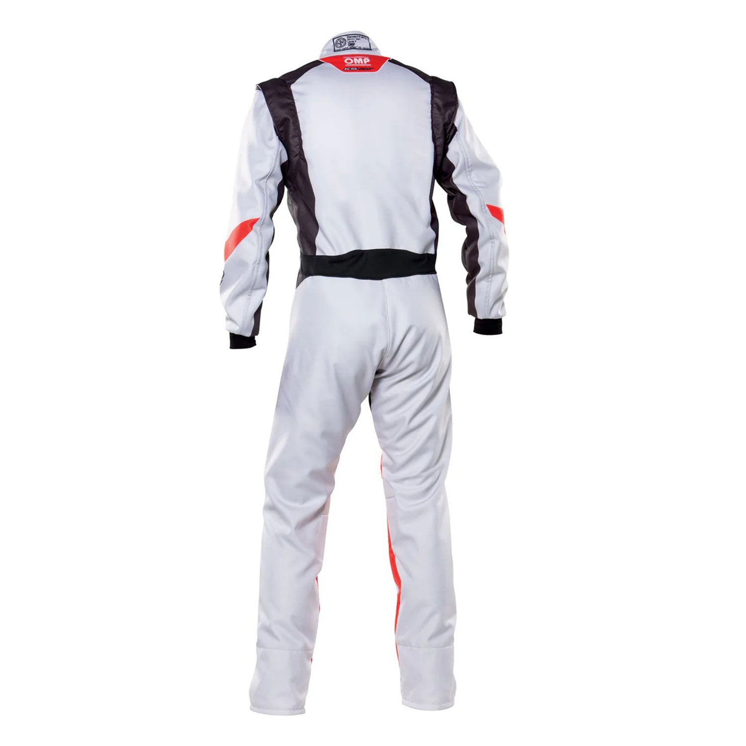 Back View of OMP White KS-2 ART Karting Suit - GPX Wear
