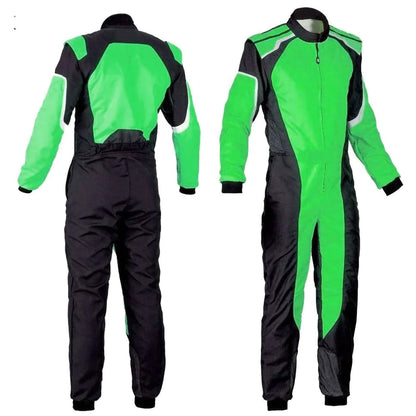 Plain Green Go Kart Racing Suit