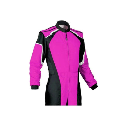 Plain Purple & Black Go Kart Racing Suit