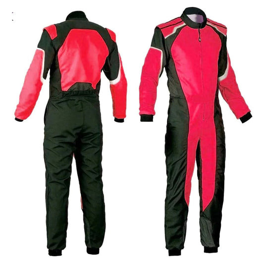 Plain Red Go Kart Racing Suit