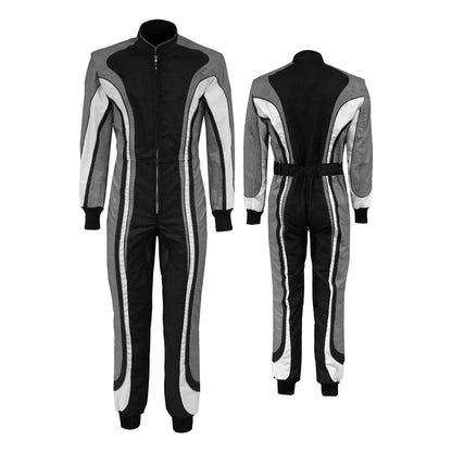 Racing Suit For Go Kart Black Gray