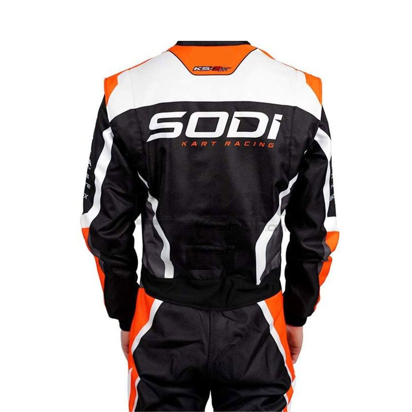 Back View of Sodi OMP Go-Kart Race Suit WithSodi Logo - GPX Wear