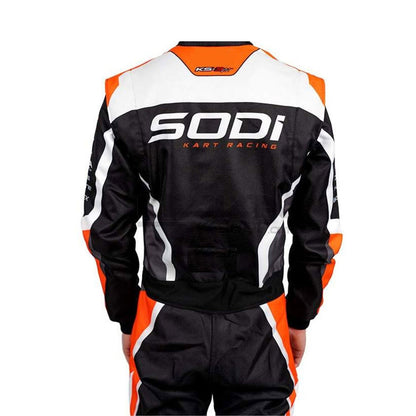 Back View of Sodi OMP Go-Kart Race Suit WithSodi Logo - GPX Wear