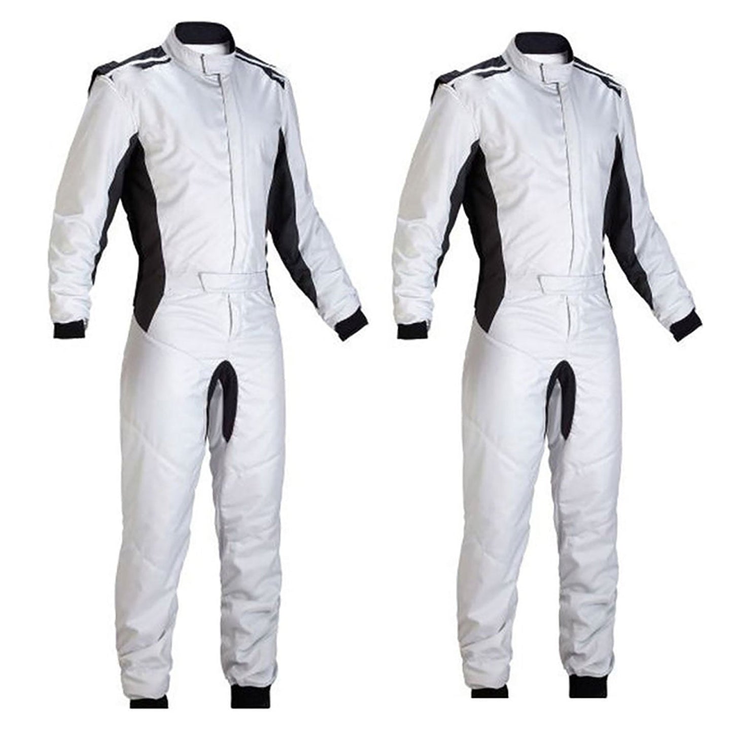 White Go-Kart Car Race Wear Outfit