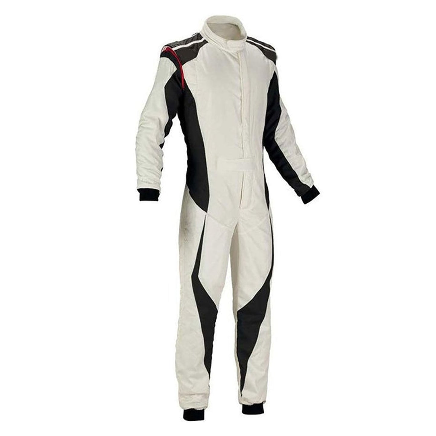 White Go-Kart Car Racing Wear